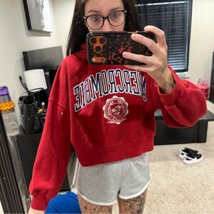 Abercrombie & Fitch cropped hoodie